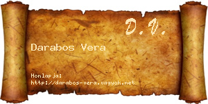 Darabos Vera névjegykártya